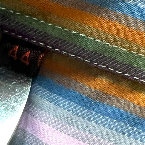 Etro stripes button front men’s shirt - Picture 6 of 8